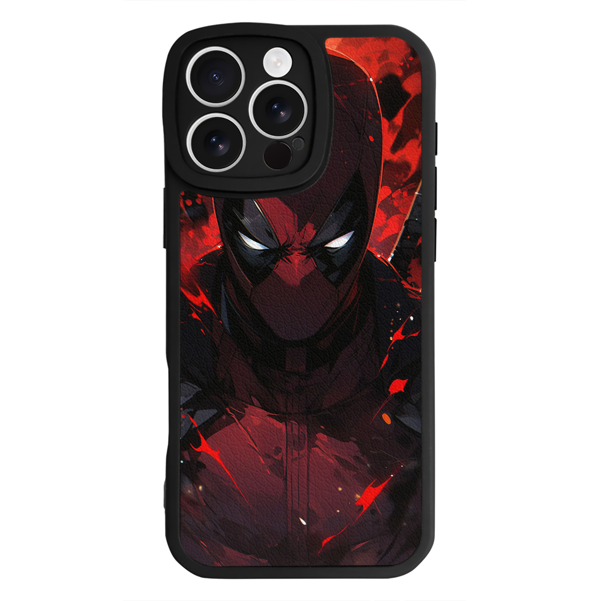 （画像用） Deadpool デッドプール 【iPhone 16シリーズ対応】シリコンスマホケース（レザー調） 材質：シリコン